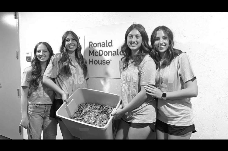 KHS STUCO delivers collected pop tabs to Ronald McDonald House