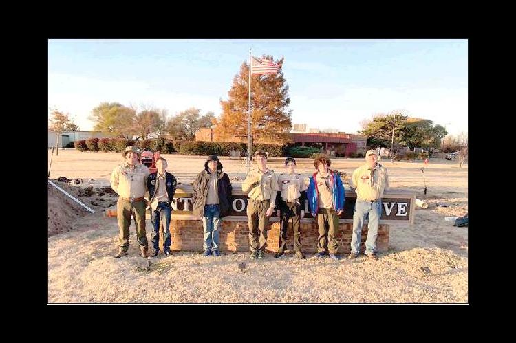 TROOP 196 Members who helped with a recent project at Center of Family Love include, from left, David Johnson, Jayden Atkins, Landon Eaton, Michael Johnson, Matthew Miller, Elijah Johnson and Brian Miller. Andrew Osborn also worked on the project, but is 