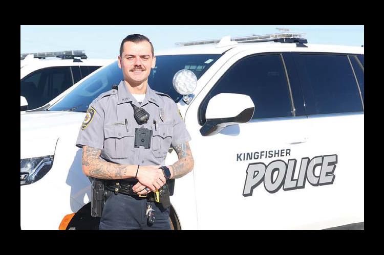 OFFICER AUBREY Massey joined the Kingfisher Police Department in September and brought with him multiple years of law enforcement experience. [KT&amp;FP Staff Photo]
