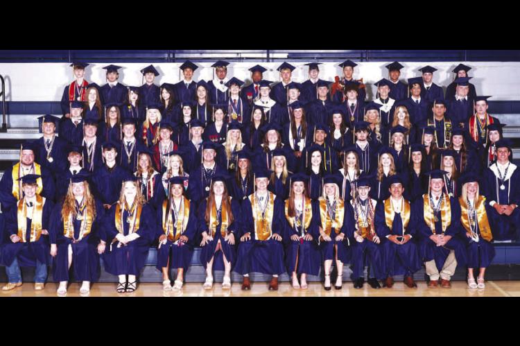 KINGFISHER HIGH SCHOOL’S 133rd graduating class consisted of 91 members. Several of them hauled in scholarship offers, which totaled more than $3.7 million. The class accepted scholarships totaling nearly $1.1 million. [Photo by KHS Photography]