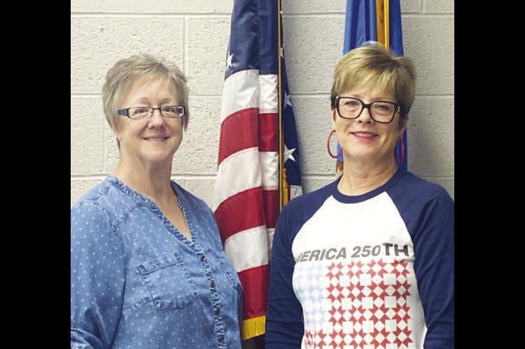 NEW TREASURER – Kelly Majetic (left) has been appointed to fulfill the remainder of Robin Rother’s (right) term as county treasurer. Rother is retiring effective June 30 and Majetic will begin her new role the next day. [Photo provided]