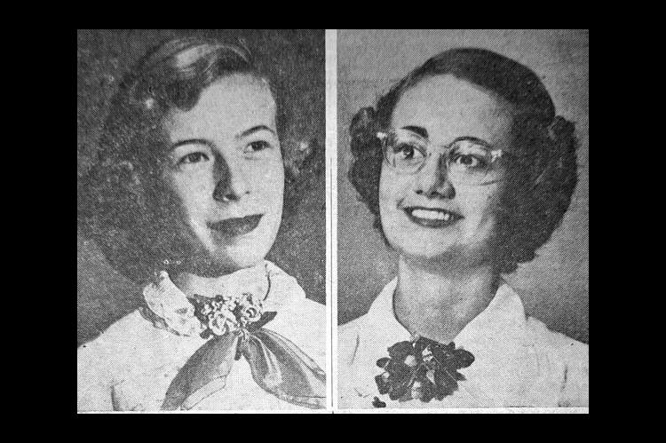 Willa Jo Hawkins Mary Lou Hamby (Free Press, April 30, 1951)