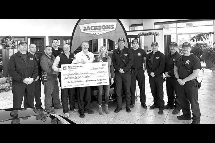 Jacksons donates to first responders