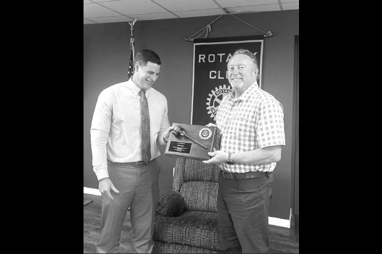 Hyatt honored for service as Rotary president