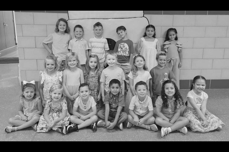 Gilmour Elementary School has announced its Good BEE-havior Students of the Week for the week ending Sept. 20. Those earning the honor were, from left: front row, Peyton Thomas, Lyla Redwine, Weston Mercer, Uriel Carbajal Munoz, Rex Julian, Amelia De La Torre and Emma Watkins; middle row, Collins Mitchel, Gracen Kusik, Jolie Rother, Wilder Gray, Denova Larsen and Fynn Kroener; back row, Norah Zook, Samuel Tollefson, Sawyer Ince, Axel Hux, Isabella Mercado and Arlette Gomez. [Photo provided]