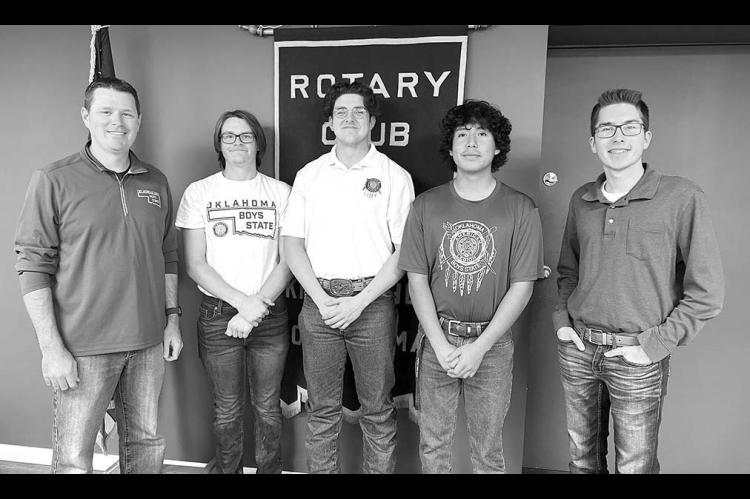 Boys State COO, delegates, visit Rotary Club
