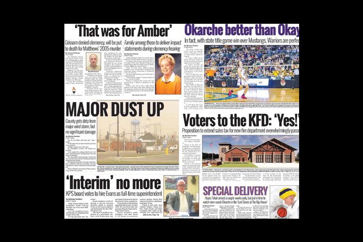 MAKING HEADLINES - Pictured are some of the headlines we pulled from the front pages of our editions from January, February and March 2025. These stories and more played a big part in making the year unique.