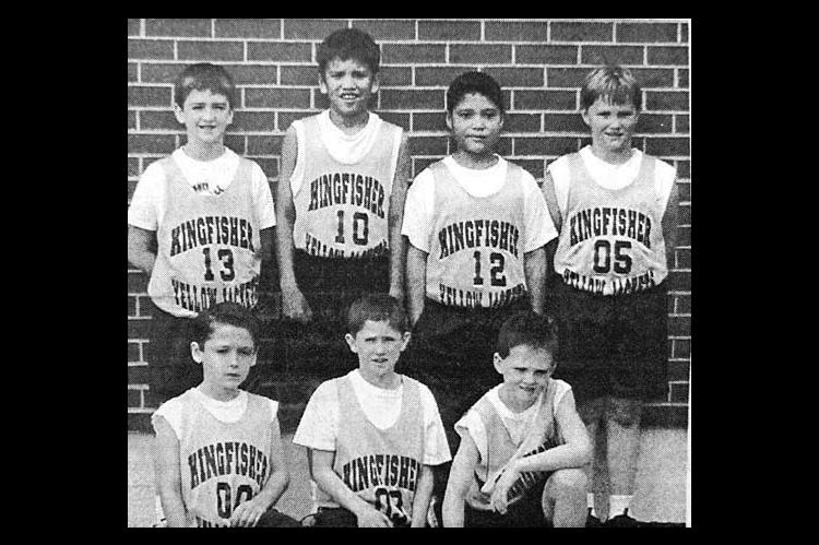 YMCA CHAMPS — A group of second and third graders from Kingfisher recently finished as league champions in the 2001 YMCA Third Grade Boys’ Basketball League. The team, coached by Chris Smith, finished with an 11-2 record. Team members include, from left, front, second graders Jeremy Smith, Logan Nault and Josh Lamer; and back, third graders Kyle Svoboda, Jordan Woods, Alex Bastida and Douglas Thomas. (KT&amp;FP, March 21, 2001)