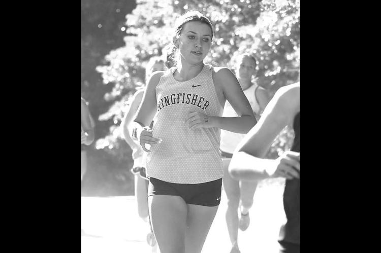 KHS SENIOR Lily Lunsford led the Lady Jackets to a fourth-place finish at last week’s meet in Guthrie. [KT&amp;FP Staff Photo]