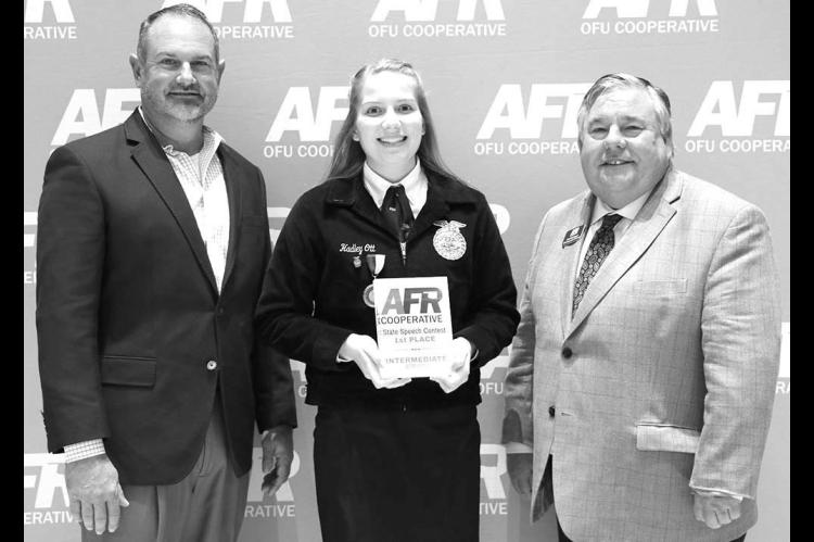 Ott 1st at AFR state speech