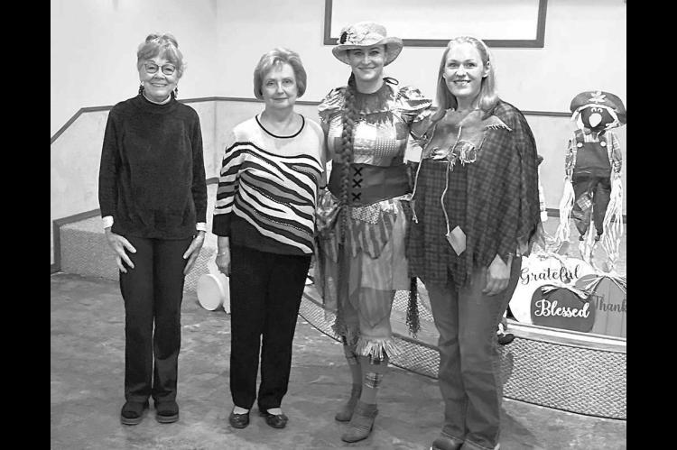 KINGFISHER COUNTY OHCE members recently gathered for their annual Fall Council. County OHCE officers are, from left: Dot Miller, president; Loretta Kretchmar, vice president; Ashley Cowan Neal, secretary; and Desiree Austin, treasurer. [Photo provided]