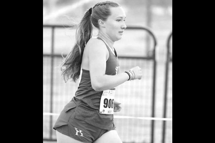 HENNESSEY SOPHOMORE Julianne Matousek was the top local finisher at last weekend’s cross country meet hosted by her school in Enid. [KT&amp;FP Staff Photo]