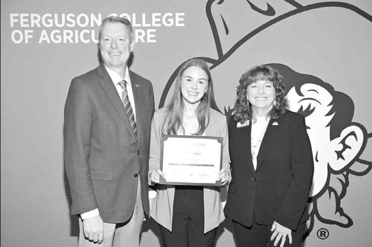 	KHS graduates Blair, Francis presented OSU ag scholarships
