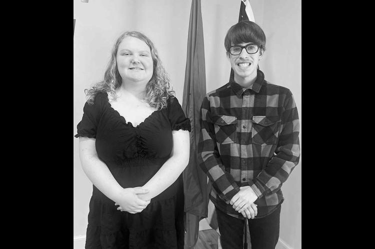FEBRUARY JUNIOR Lions were KHS seniors Gracie Fuksa (left) and Raiden Clarke. [KT&amp;FP Staff Photo]