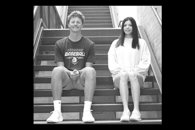 Okarche High School has announced its February 2026 Lion and Lioness. Honored were seniors, from left, Cody Endres and Cami White. [Photo provided]
