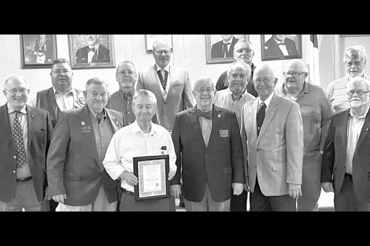 MILLS EARNS 50-YEAR PIN, 10 OTHER MASONS HONORED