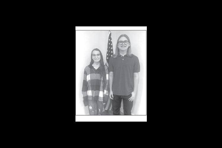 KHS SENIORS Emily Altizer, left, and Brayden Osterholt were named the January 2025 Junior Lions. [KT&amp;FP Staff Photo]