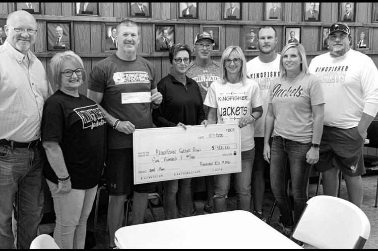 Kingfisher Elks donate $2,500 to KPS programs
