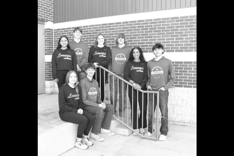 Homecoming coronation for Lomega High School basketball will be held at 5:30 p.m. Friday, Nov. 21. The coronation will be held prior to the Lomega’s basketball games with Burlington. Homecoming candidates are, from left: standing, Jenny Penaran, Cameron