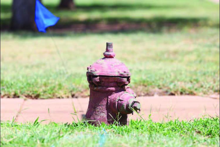 FIRE HYDRANTS such as this one located on Ninth Street will be replaced over the next three months. The project, made possible partially through a REAP grant, will see 19 non-working hydrants replaced. [KT&amp;FP Staff Photo]