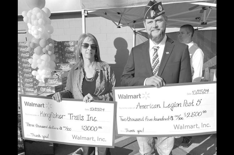 Walmart provides funding for Trails, American Legion projects as part of its grand re-opening