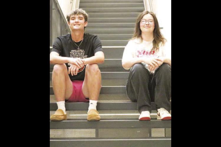 Okarche High School has announced its March 2026 Lion and Lioness. Honored were seniors Ethan Kirby and Addison Mingus. [Photo provided]