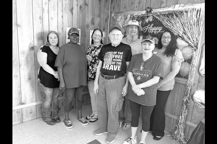 50TH ANNIVERSARY – Participants in the 50th anniversary celebration of the Wheatheart Nutrition program in Kingfi sher included from left: Tamara Stasyszen, advantage coordinator from the Blackwell headquarters; LaDonna Terrell, Kingfisher site manager;