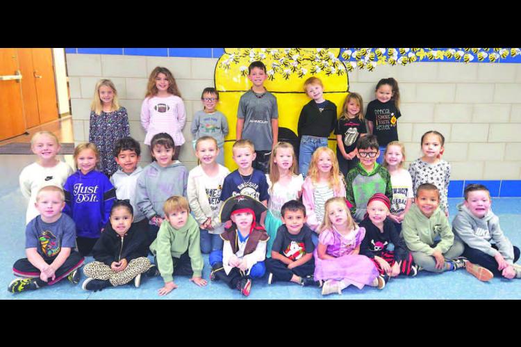 Gilmour Elementary School has announced its Good BEE-havior Students of the Week for the week ending Oct. 24. Those earning the honor were, from left: front row, Luke Blundell, Patience Soto Sanchez, Milo Romero, Rhett Ince, Myles Schmidt, Blair Culp, Led