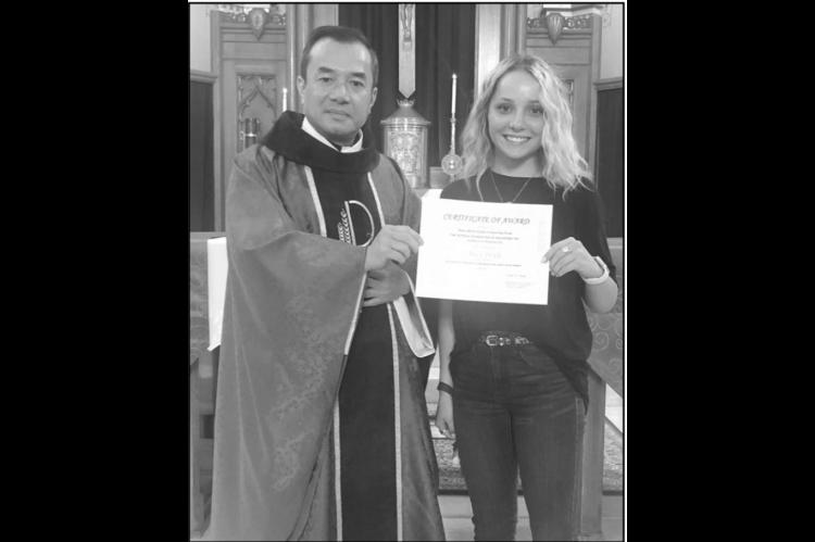 Pickle earns scholarship from Catholic Foundation