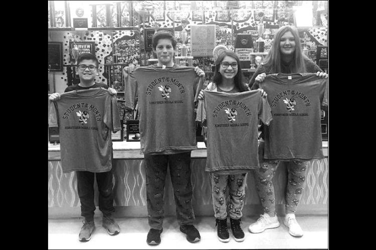 Kingfisher Middle School names December Students of the Month