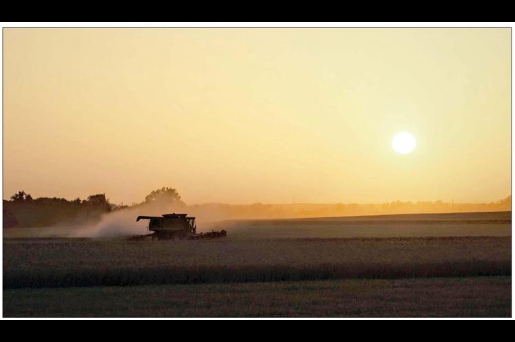 SUN SETS ON 2022 KINGFISHER COUNTY WHEAT HARVEST