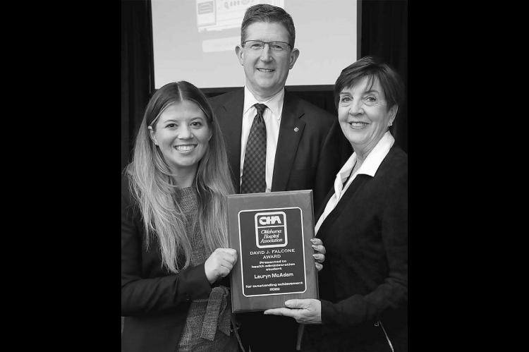 McAdam receives top OHA student award 