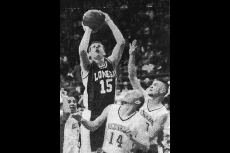 Curtis Fisher puts up a shot