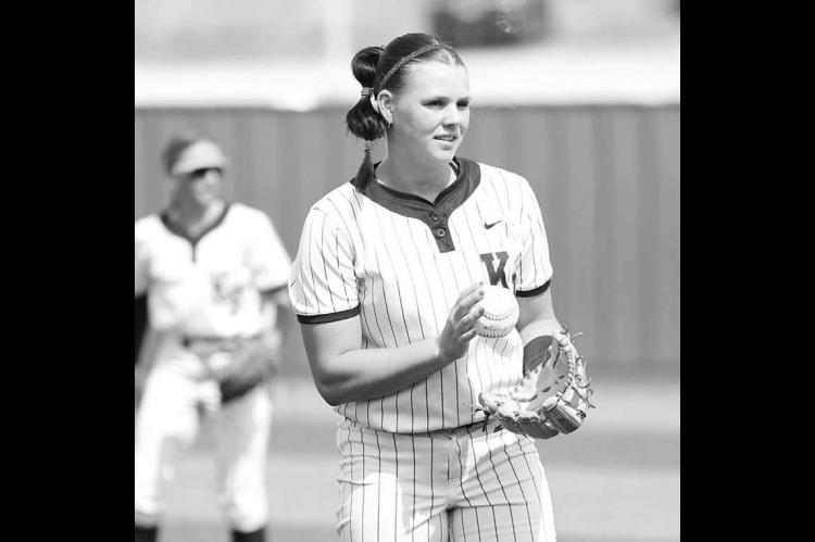 KINLEE EAST pitched a two-hit shutout on Thursday as Kingfisher picked up a huge district win at Woodward. The victory moved Kingfisher into first place in District 4A-3. [KT&amp;FP Staff Photo]