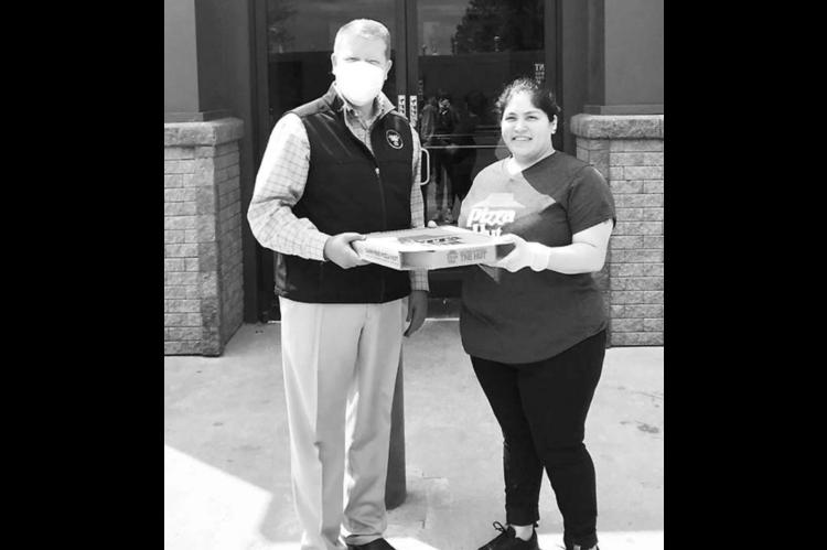 Sanders delivers food to health care workers