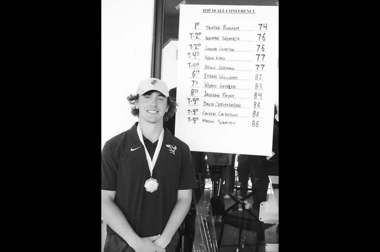 Burnham locks up conference golf ti