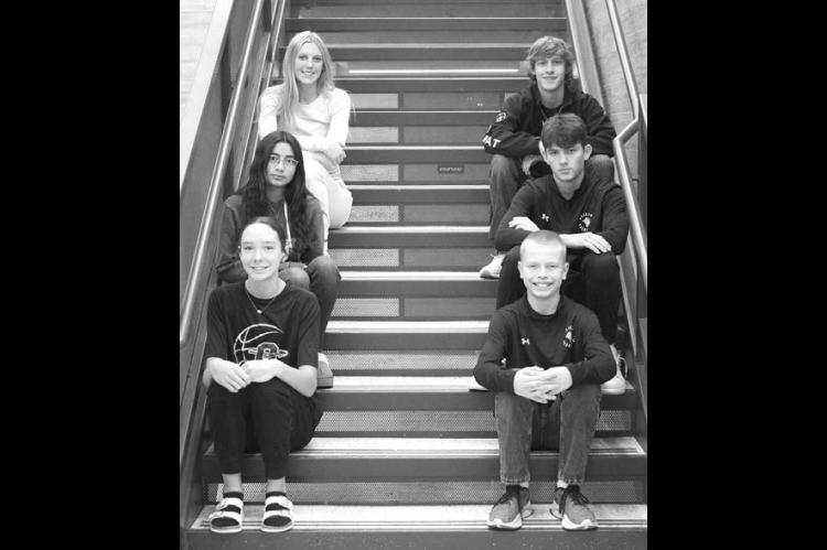Okarche High School has announced the October 2024 Students of the Month. These students have been working to their potential and demonstrated respect to the student body, staff and faculty, among other positive qualities. The students honored were, from left: top row, senior Kylie Harper and junior Andrew Walker; middle row, sophomore Sandra Woodland and freshman Austin Walker; and bottom row, eighth grader Carly Rother and seventh grader Sutton Terrell. [Photo provided]