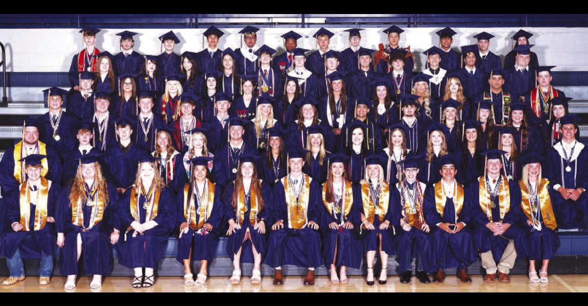 KINGFISHER HIGH SCHOOL’S 133rd graduating class consisted of 91 members. Several of them hauled in scholarship offers, which totaled more than $3.7 million. The class accepted scholarships totaling nearly $1.1 million. [Photo by KHS Photography]