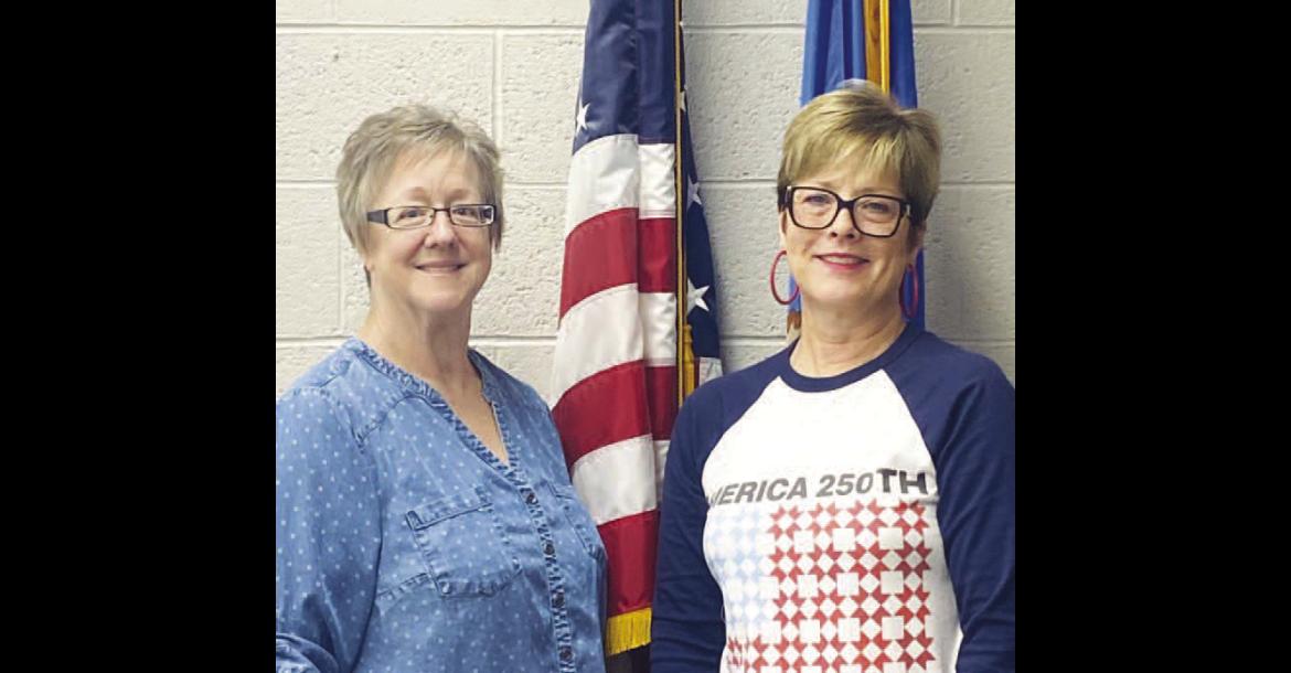 NEW TREASURER – Kelly Majetic (left) has been appointed to fulfill the remainder of Robin Rother’s (right) term as county treasurer. Rother is retiring effective June 30 and Majetic will begin her new role the next day. [Photo provided]