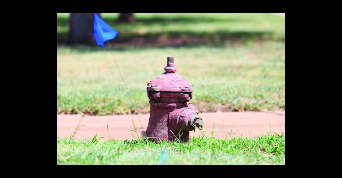 FIRE HYDRANTS such as this one located on Ninth Street will be replaced over the next three months. The project, made possible partially through a REAP grant, will see 19 non-working hydrants replaced. [KT&amp;FP Staff Photo]