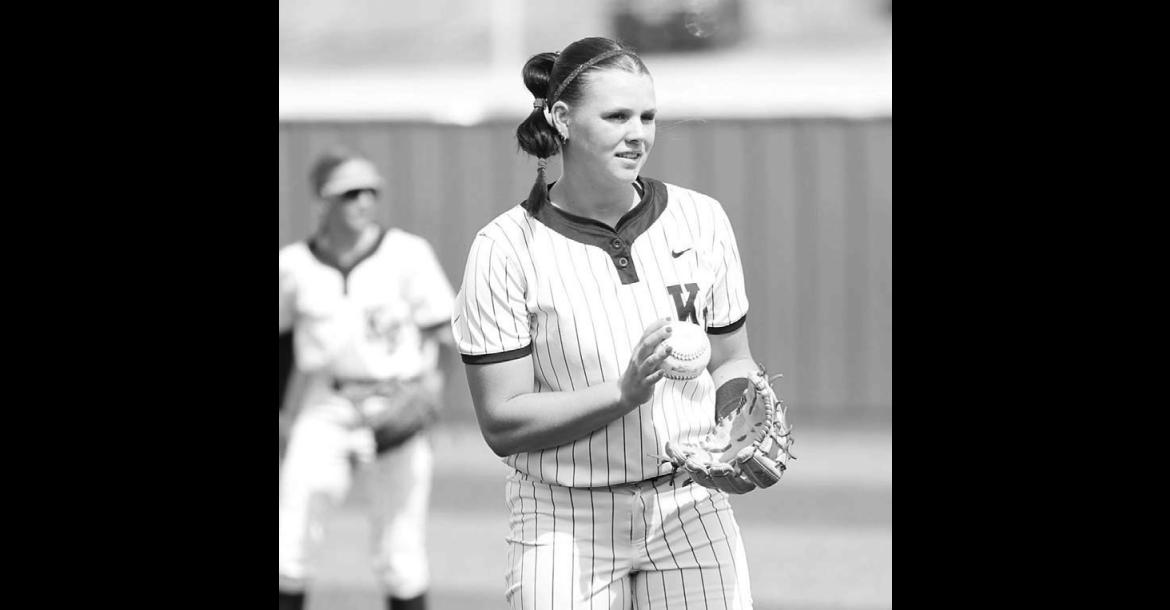 KINLEE EAST pitched a two-hit shutout on Thursday as Kingfisher picked up a huge district win at Woodward. The victory moved Kingfisher into first place in District 4A-3. [KT&amp;FP Staff Photo]