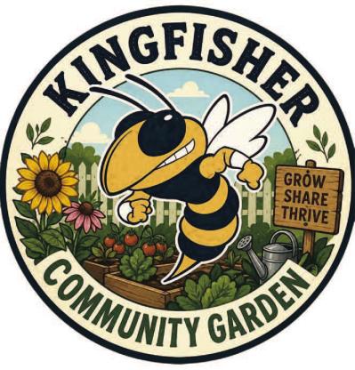 Group plants seed for community garden