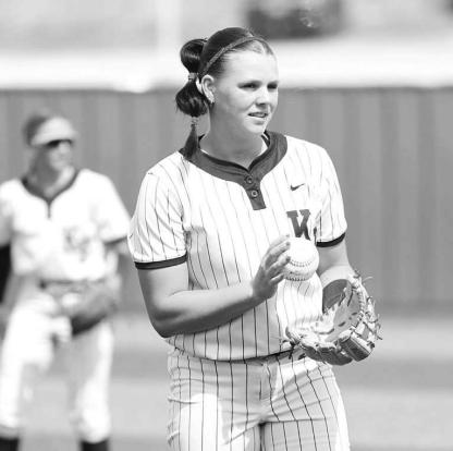 KINLEE EAST pitched a two-hit shutout on Thursday as Kingfisher picked up a huge district win at Woodward. The victory moved Kingfisher into first place in District 4A-3. [KT&amp;FP Staff Photo]
